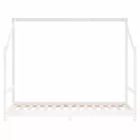 fehér tömör fenyőfa gyerekágykeret 2 x (90 x 190) cm