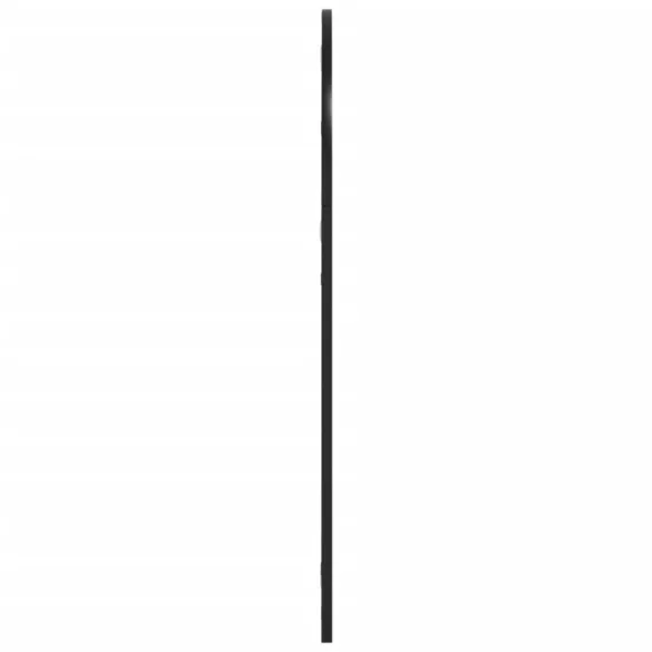 fekete ívelt vas fali tükör 60x90 cm