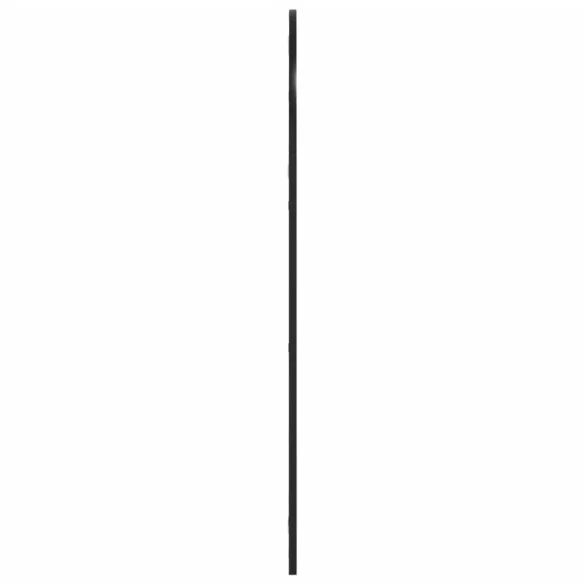 fekete ívelt vas fali tükör 60 x 110 cm