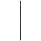fekete ívelt vas fali tükör 60x130 cm