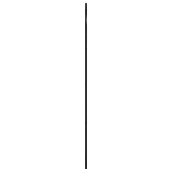 fekete ívelt vas fali tükör 60x130 cm