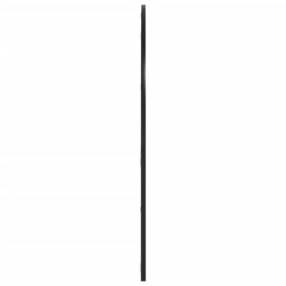 fekete ívelt vas fali tükör 100x90 cm