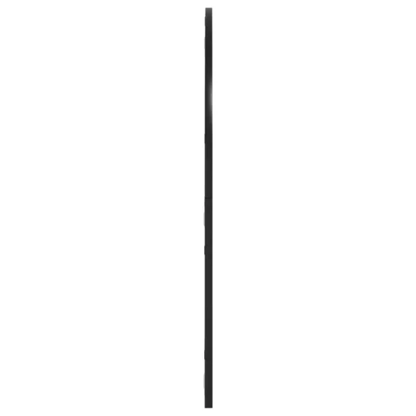 fekete ívelt vas fali tükör 80 x 80 cm