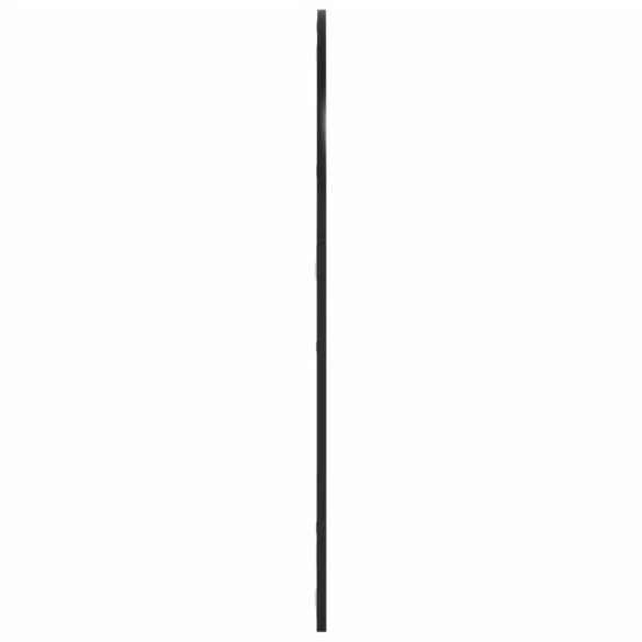 fekete ívelt vas fali tükör 80x100 cm