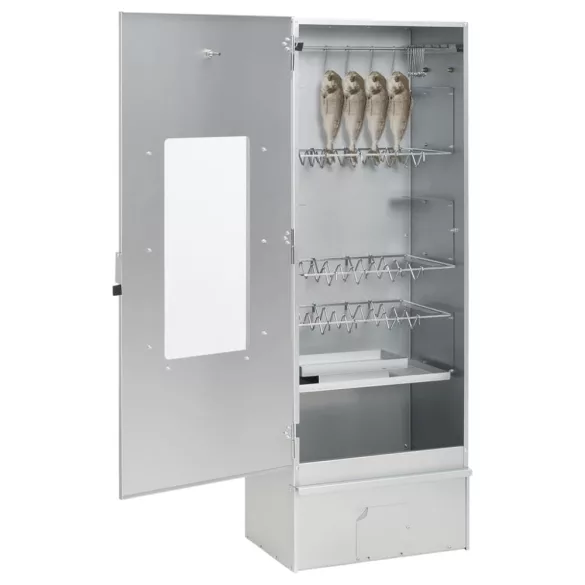 horganyzott acél BBQ füstölőkemence hidegfüst-generátorral