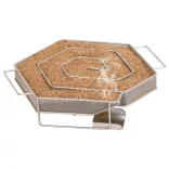 horganyzott acél BBQ füstölőkemence hidegfüst-generátorral