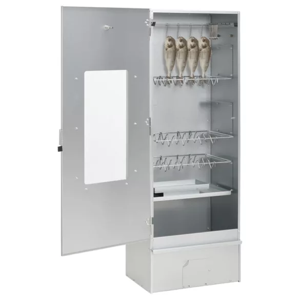 horganyzott acél BBQ füstölőkemence hidegfüst-generátorral