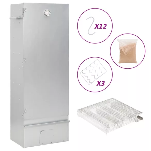 horganyzott acél BBQ füstölőkemence hidegfüst-generátorral