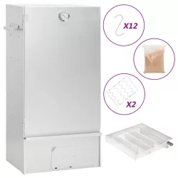   horganyzott acél BBQ füstölőkemence hidegfüst-generátorral