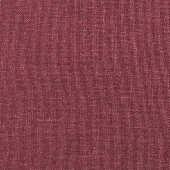 2 személyes bordó szövet kanapé díszpárnákkal 120 cm