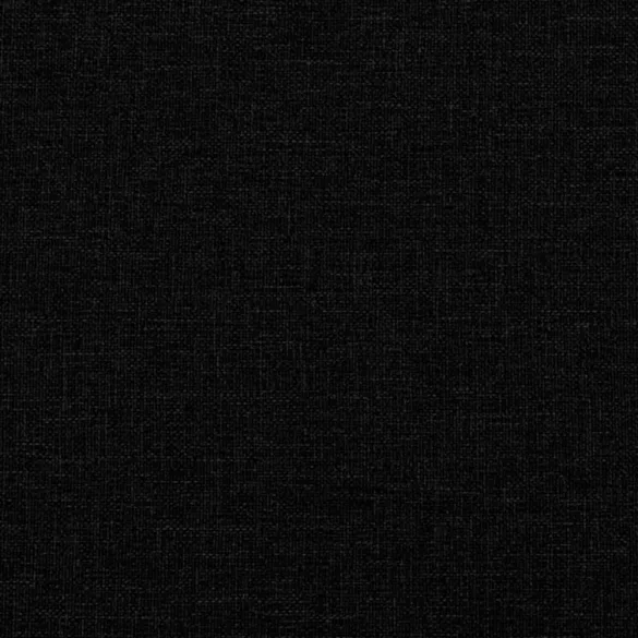 2 személyes fekete szövet kanapé díszpárnákkal 140 cm