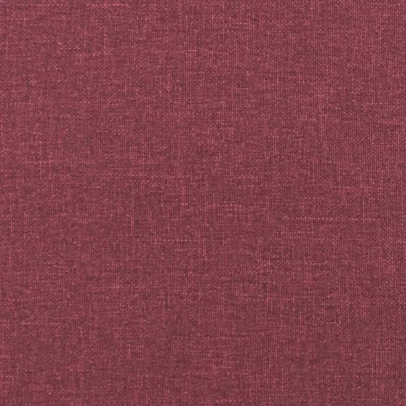 2 személyes bordó szövet kanapé díszpárnákkal 140 cm