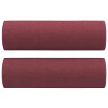 3 személyes bordó szövetkanapé díszpárnákkal 180 cm