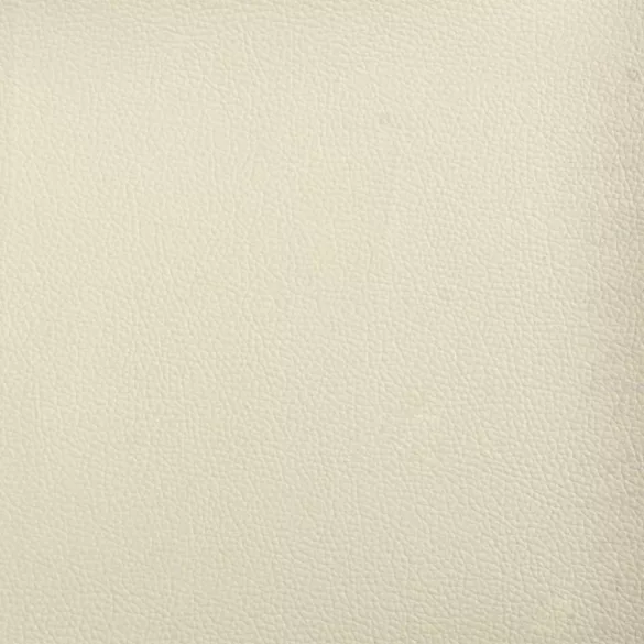 3 személyes krémszínű műbőr kanapé díszpárnákkal 180 cm