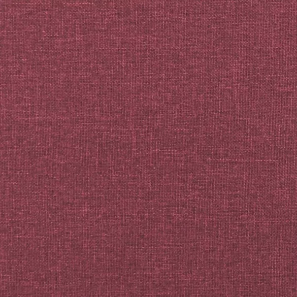 2 személyes bordó szövet kanapé díszpárnákkal 120 cm