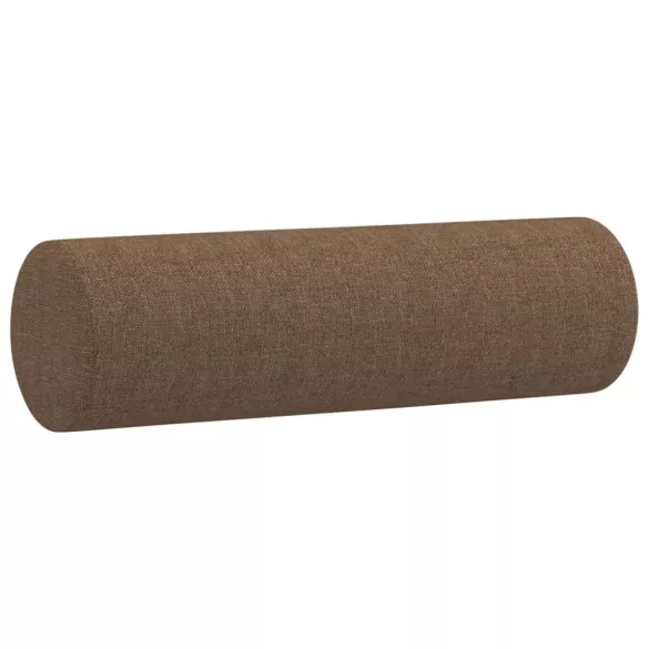 2 személyes barna szövet kanapé díszpárnákkal 140 cm
