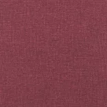 2 személyes bordó szövet kanapé díszpárnákkal 140 cm