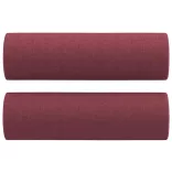 3 személyes bordó szövetkanapé díszpárnákkal 180 cm