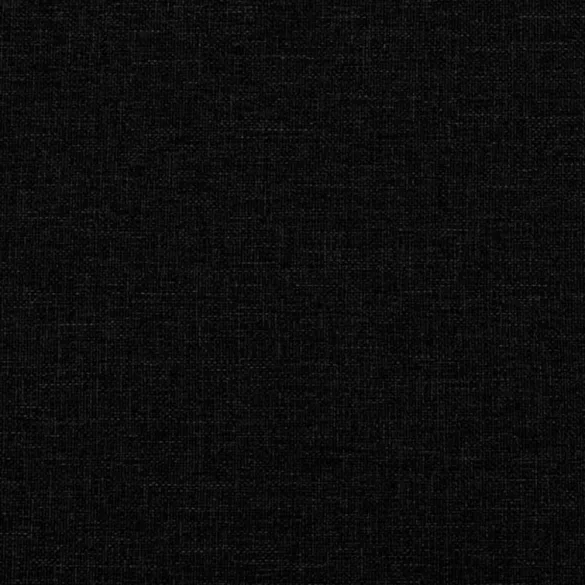 2 személyes fekete szövet kanapé díszpárnákkal 120 cm
