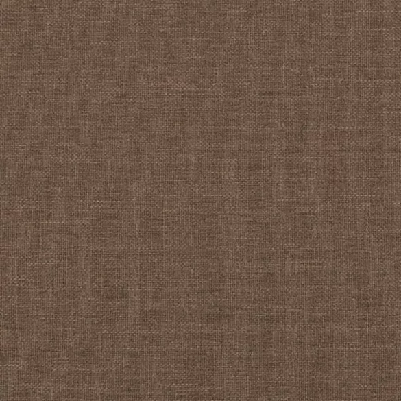 3 személyes barna szövet kanapé díszpárnákkal 180 cm