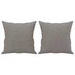 3 személyes tópszínű szövetkanapé díszpárnákkal 180 cm