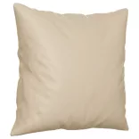 2 személyes krémszínű mikroszálas szövetkanapé párnákkal 120 cm