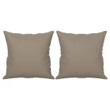 3 személyes tópszínű mikroszálas szövetkanapé párnákkal 180 cm