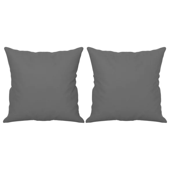 3 személyes sötétszürke mikroszálas kanapé párnákkal 180 cm