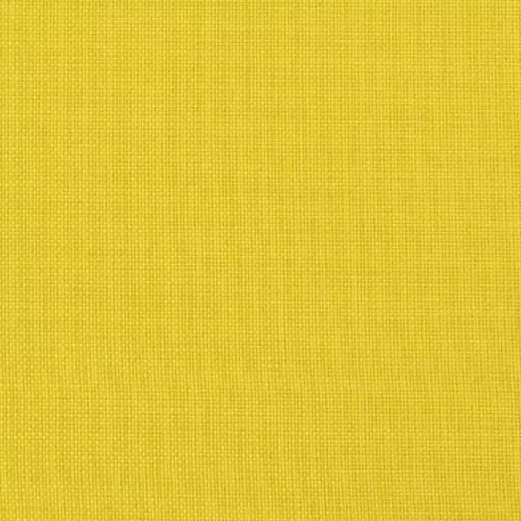 3 személyes világossárga szövet kanapé lábtartóval 180 cm