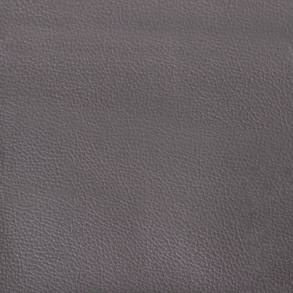 szürke műbőr kanapéfotel lábtartóval 60 cm