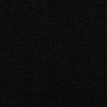 fekete szövet kanapéfotel lábtartóval 60 cm