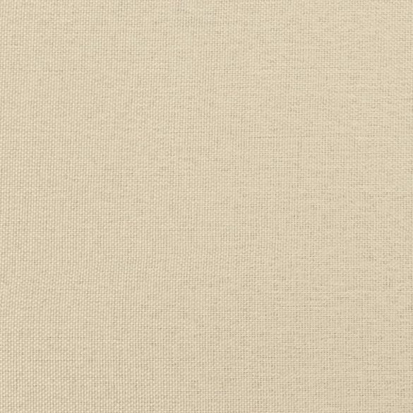 krémszínű szövet kanapéfotel lábtartóval 60 cm