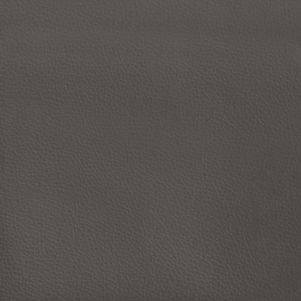 szürke műbőr kanapéfotel lábtartóval 60 cm