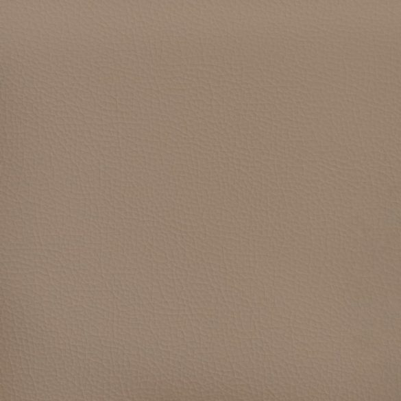 kávészínű műbőr kanapéfotel lábtartóval 60 cm