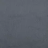 3 személyes sötétszürke bársony kanapé lábtartóval 180 cm