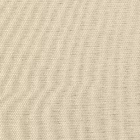 3 személyes krémszínű szövet kanapé lábtartóval 180 cm