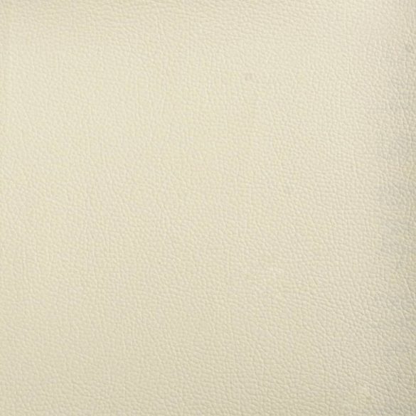 krémszínű műbőr kanapéfotel lábtartóval 60 cm