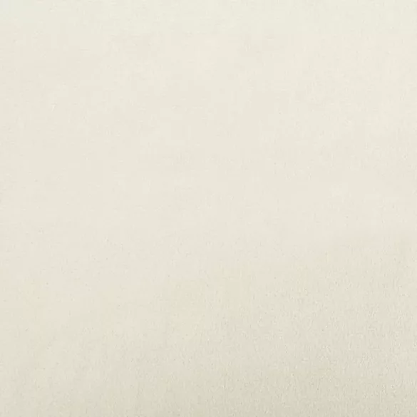 3 személyes krémszínű bársonykanapé lábtartóval 180 cm