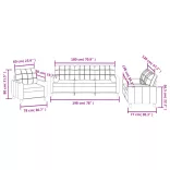 3 részes bordó szövet ülőgarnitúra párnákkal