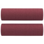 2 részes bordó szövet ülőgarnitúra párnákkal