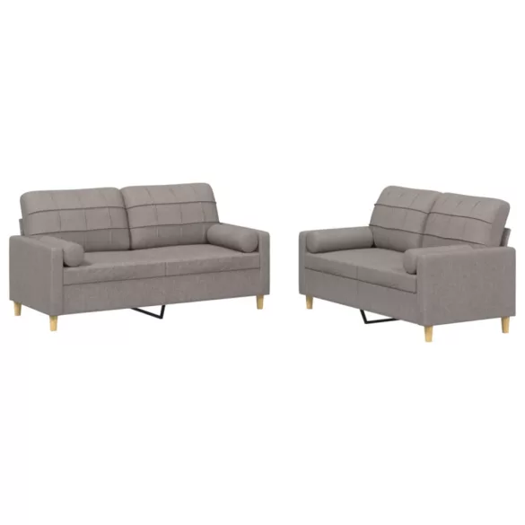 2 részes tópszínű mikroszálas szövet ülőgarnitúra párnákkal