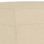 3 részes krémszínű szövet ülőgarnitúra párnákkal