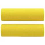 3 részes világossárga szövet ülőgarnitúra párnákkal