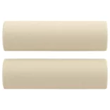 3 részes krémszínű szövet ülőgarnitúra párnákkal