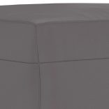 4 részes szürke műbőr ülőgarnitúra párnákkal