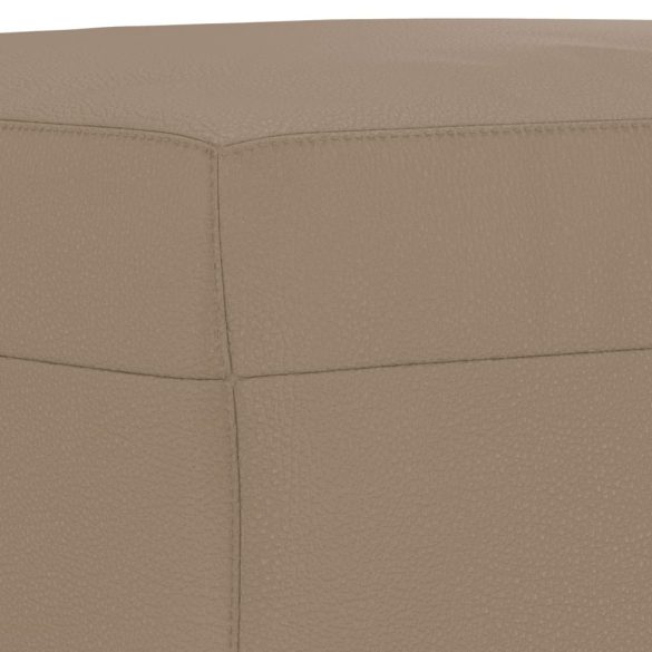 4 részes cappuccino műbőr ülőgarnitúra párnákkal