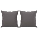 4 részes szürke műbőr ülőgarnitúra párnákkal