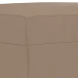 3 részes kávészínű műbőr ülőgarnitúra párnákkal