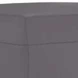 3 részes szürke műbőr ülőgarnitúra párnákkal