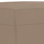 3 részes kávészínű műbőr ülőgarnitúra párnákkal